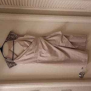 NWOT, Maggy London Petites Rhinestone Cap Sleeve Dress